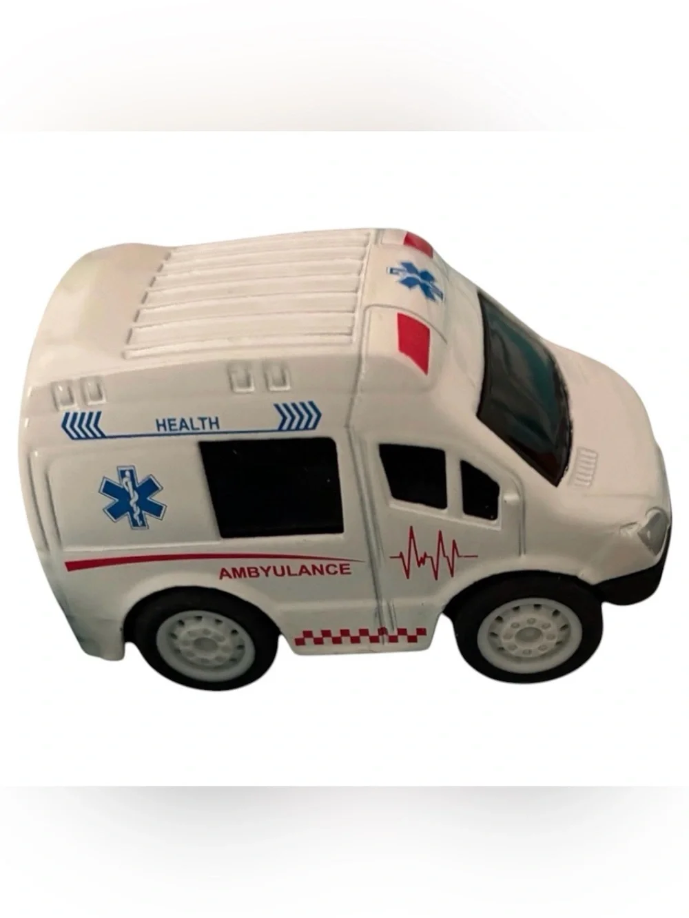 N/A white ambulance